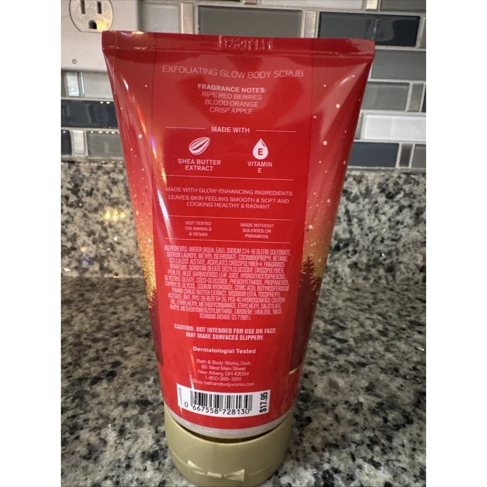 Bath & Body Works Bright Christmas Morning Exfoliating Glow Body Scrub 8oz/226g
